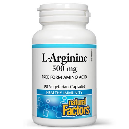 L-Arginina Natural Factors 500 mg 90 capsule vegetale