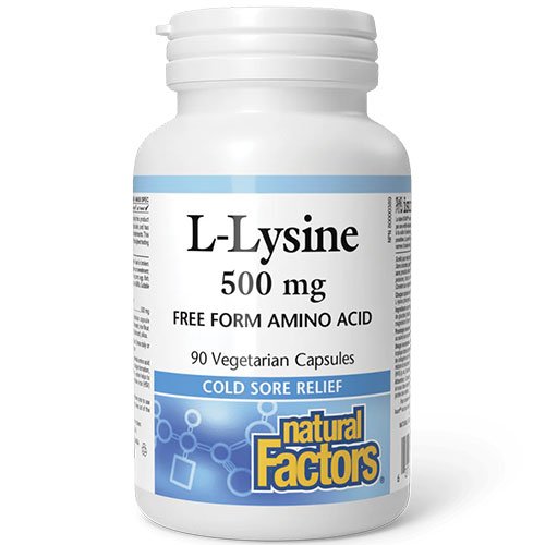 L-Lizina Natural Factors 500 mg 90 capsule vegetale